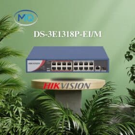 Switch PoE HIKVISION DS-3E1318P-E/M – 16 Cổng PoE, Công Suất 250W