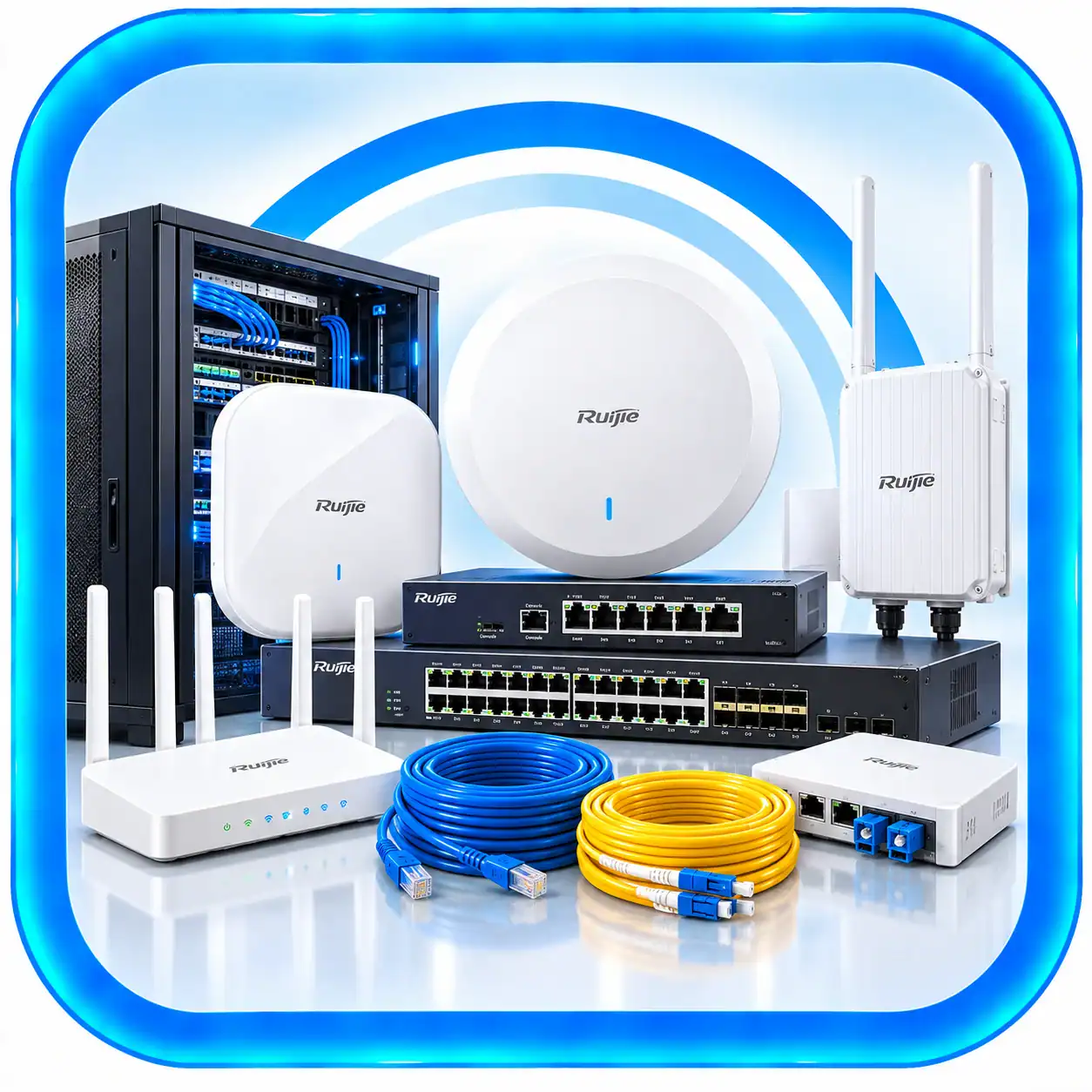 Giải pháp WiFi doanh nghiệp LAN cáp quang Ruijie