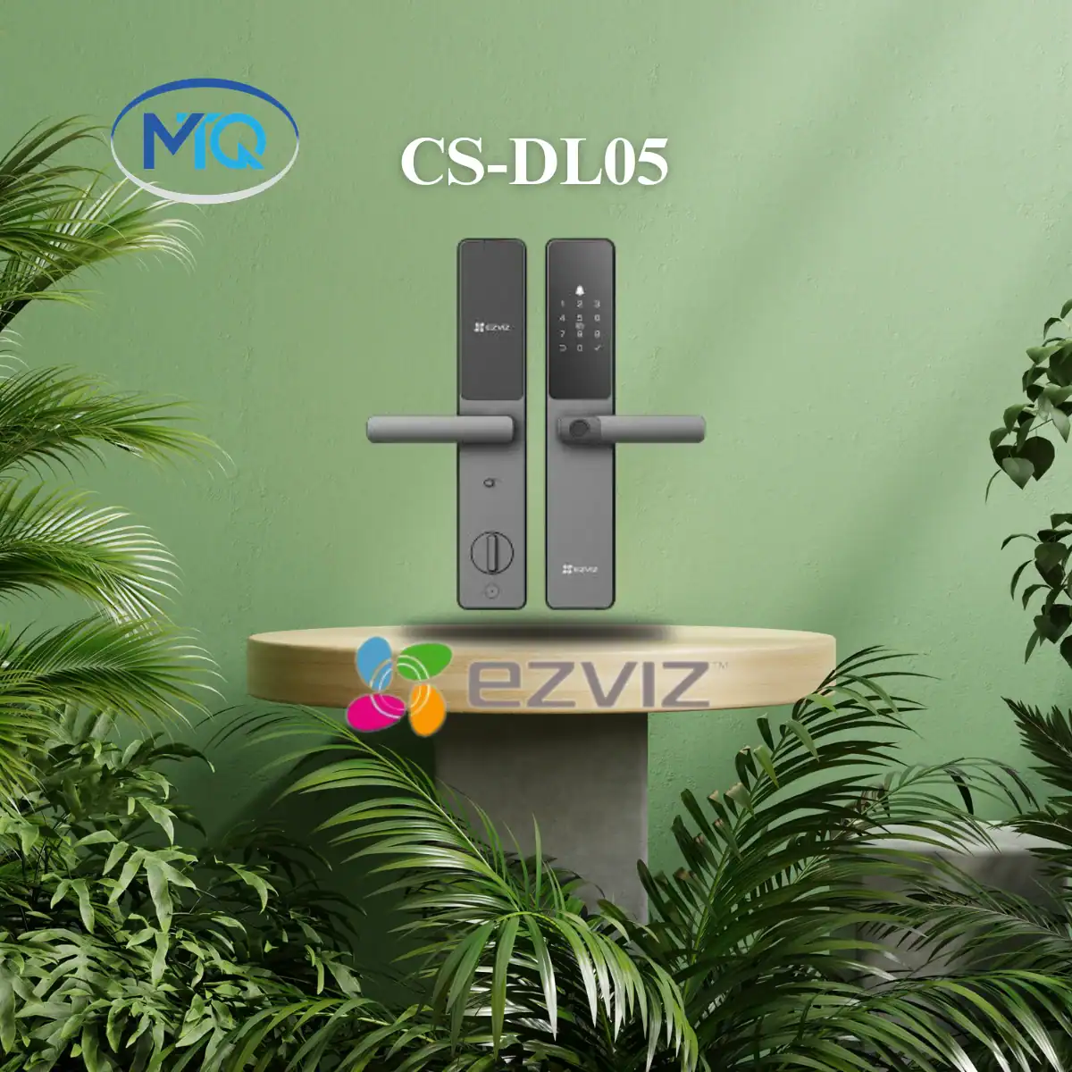 Khóa cửa thông minh EZVIZ CS-DL05 thiết kế tay gạt, mở khóa bằng vân tay và mật mã
