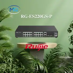 RG-ES220GS-P Thiết bị chuyển mạch PoE Thông minh 20 Cổng Gigabit được Quản lý trên Cloud
